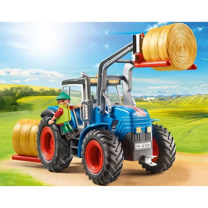 PLAYMOBIL 71004 Country La Ferme Tracteur robuste et outils interchangeables Cdiscount Jeux Jouets