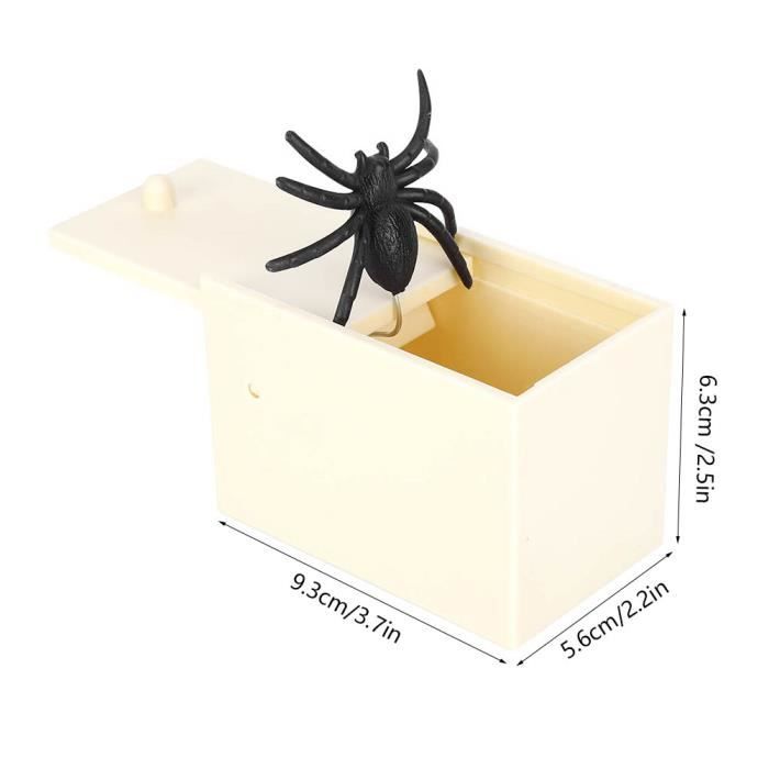 Boîte Farce Araignée En Bois – Cadeau Halloween Qui Fait Peur Pour Enfants Et Adultes