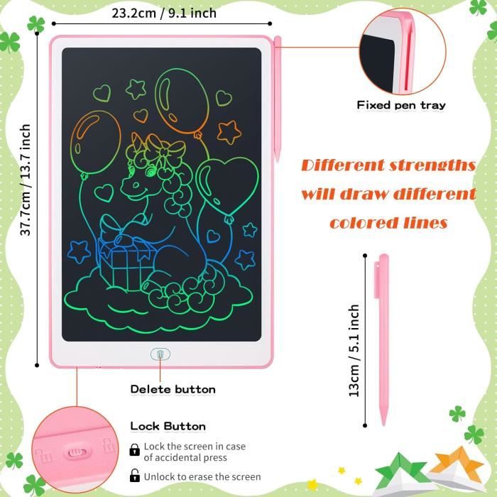 Tablette Dessin Enfant 8.8 Pouces Tablette Ecriture Enfant Tablette Magique Enfant Pour Enfants