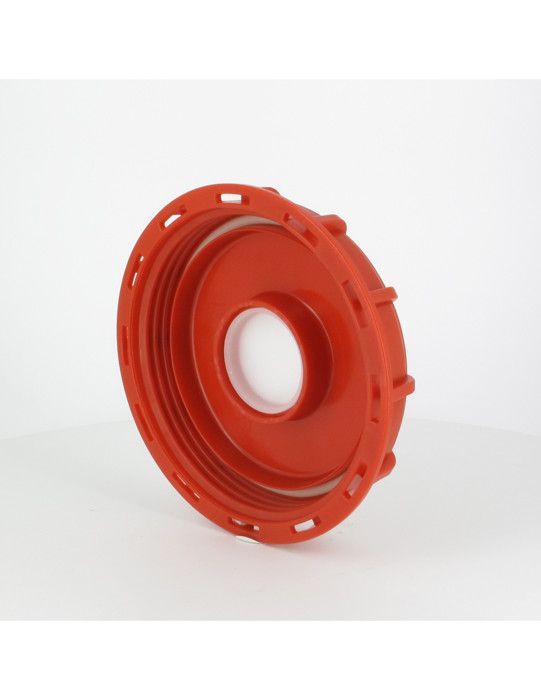 Schütz Couvercle Cuve Eau 1000 L – Diamètre 150 Mm Rouge Avec Bonde 2" Étanchéité Parfaite