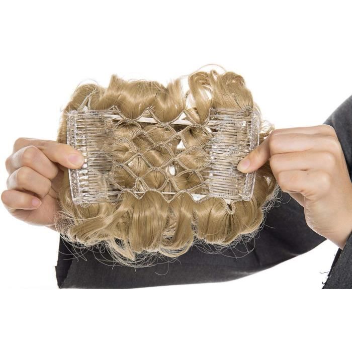 Extensions A Clip Cheveux Naturel Postiche Cheveux Wrap Scrunchie ...