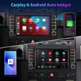 AWESAFE Autoradio Carplay pour VW Touareg Transporter T5 Multivan, Android 12,Écran Tactile 7" HD,GPS+Android Auto+WiFi[2Go+32Go]-2