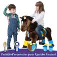 PonyCycle - Cheval brun foncé - Modèle K - Jouet Peluche Marche Animal - 3 à 5 ans-2