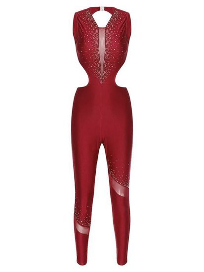 Justaucorps Velours Rouge Cerise
