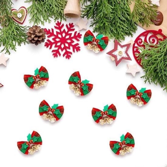 Lot De 24 Nœuds En Velours Rouge Pour Sapin De Noël - Dimensions 13x18 Cm - Décoration Intérieur, Couronne, Guirlande, Cadeaux