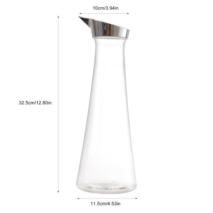 CWU 1.4L Cruche d'eau Acrylique transparent bouteille de jus Transparent  bouteille d'eau cruche de jus HJ011