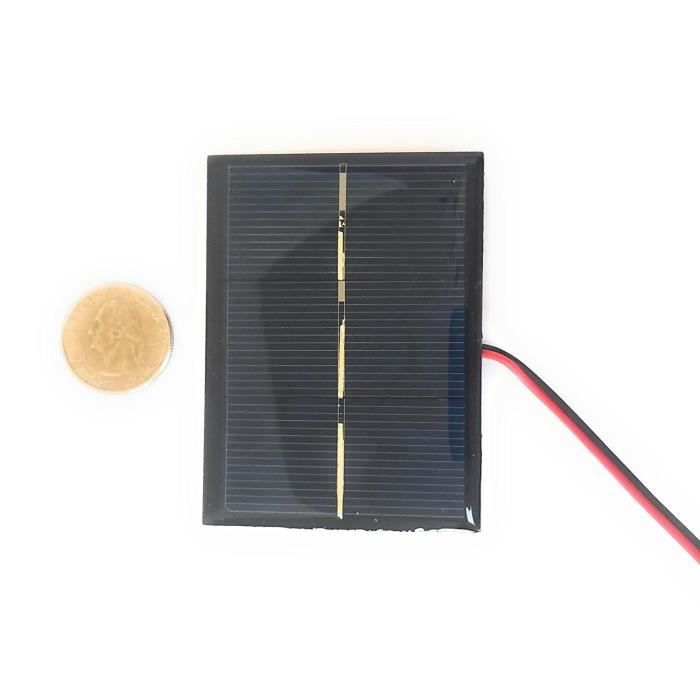 Lot De 10 Mini Panneaux Solaires 5V 30mA - Cellules Photovoltaïques 53x30 Mm, Pour Projets DIY, Jouets, Chargeurs, Bricolage - 10