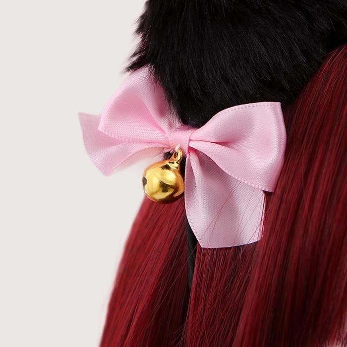 LAKJUOZ – Bandeau Oreilles De Chat En Peluche, Ajustable Pour Filles Et Femmes (1 Pièce)