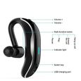 Oreillette Intra-auriculaire Bluetooth pour WIKO Y81 Smartphone Sans Fil Son Main Libre Business (GRIS)-3