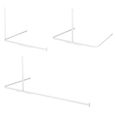 Tringle à rideau de douche 90x90x90 cm Easy Roll Blanc de SealSkin-3