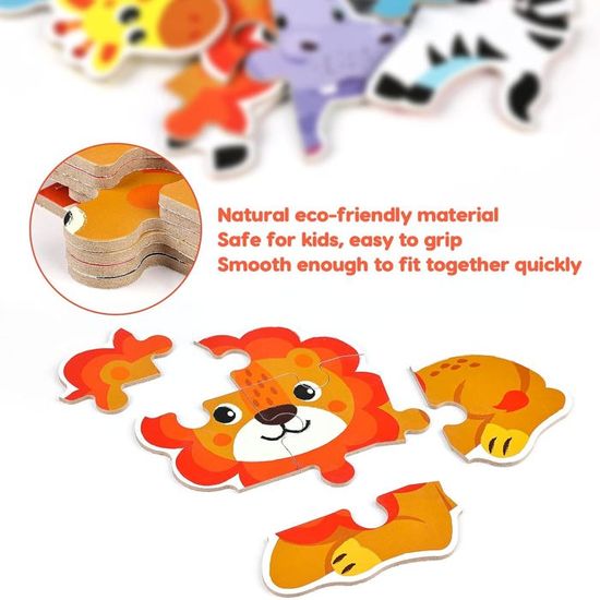 Puzzle 3D Rotatif 4 En 1 Animaux Marins - 16 Pièces, Enfant 3 Ans Et Plus