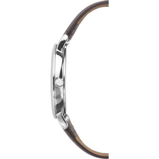 Montre Mixte SEKONDA 1379.27 Bracelet en Cuir Marron Fonce Marron Fonce Classique Achat vente montre Mixte Bleu Cuir Cdiscount
