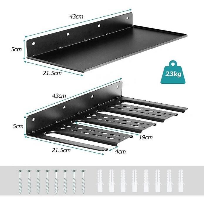 Rangement Mural Pour Fusils - Support Autoportant 6 Emplacements - Gris Acier - Idéal Chasse Ou Collection