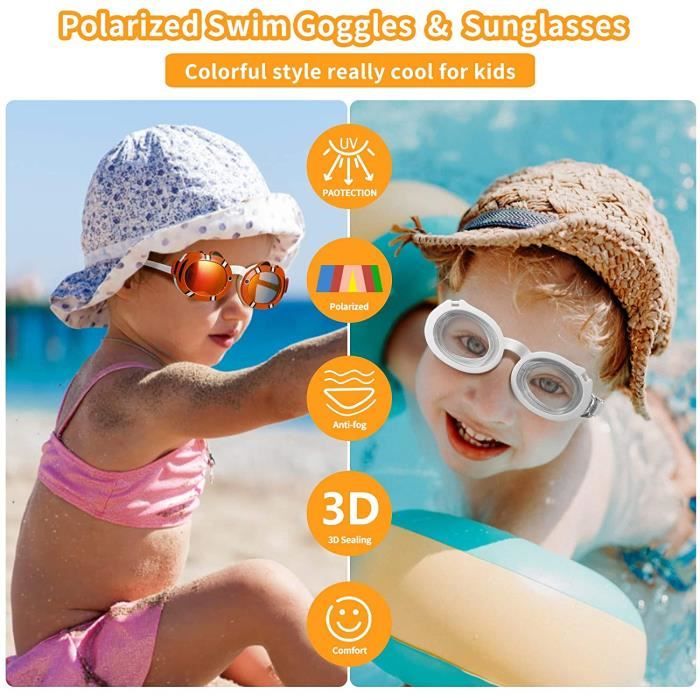 Lunettes de natation anti-buée pour adultes, hommes, femmes et enfants,  pour l'intérieur et l'extérieur, protection UV et sans[1283] - Cdiscount  Sport