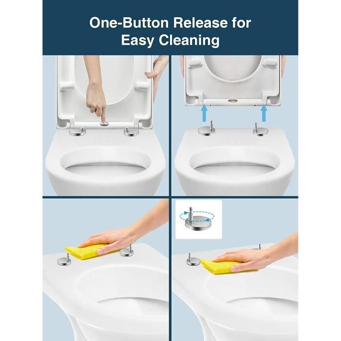 Abattant wc lunette de toilette pour une installation et un