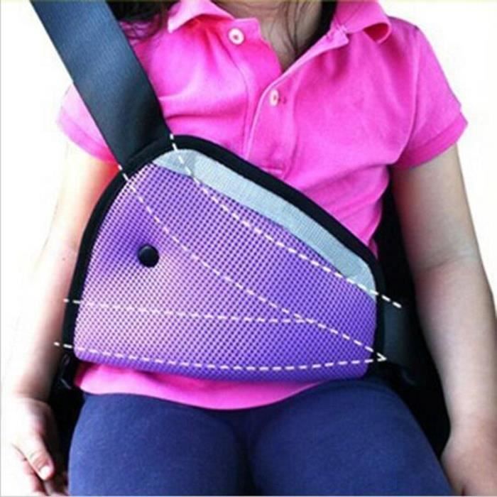 Rouge - Support de réglage de la ceinture de sécurité pour enfant, Triangle de  voiture, Anti-cou, couverture - Cdiscount Auto