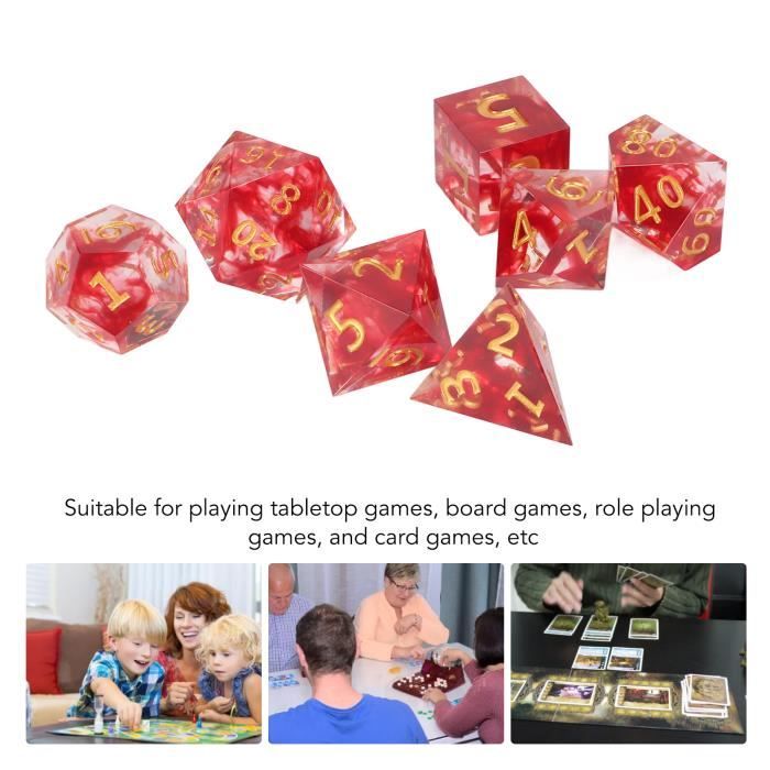 Accessoires de jeu de dés en forme de cœur, cubes d'angle ronds, dés en acrylique, rouge et blanc, grande taille, fête au bar, jeux de famille, 2 pièces
