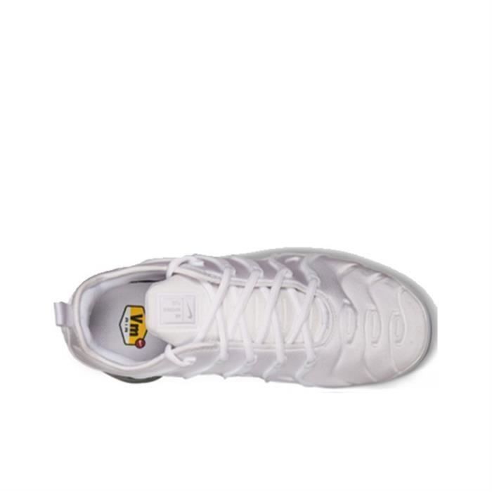 Chaussures de course Nike Vapormax Plus Blanc Synthetique Plat Mixte Couleurs multiples Cdiscount Chaussures