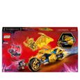 LEGO® 71768 NINJAGO La Moto Dragon d’Or de Jay, Jouet avec Véhicule et Figurine de Dragon, Idée Cadeau Anniversaire pour Enfants-5