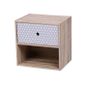 Table De Chevet Scandinave Fjord L 40 X H 40 Cm Marron