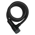 Cable-antivol vélo à clé ABUS Booster 6512K/180 cm, noir Noir-0