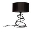 Light-Home Abajour Lampe de Chevet Chambre - Moderne Lampe De Table pour Chambre et Salon Lampe à Poser E27 - Noir et Noir-0