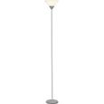 BRILLIANT Lampadaire Spari LED hauteur 180 cm E27 60W argent et blanc-0