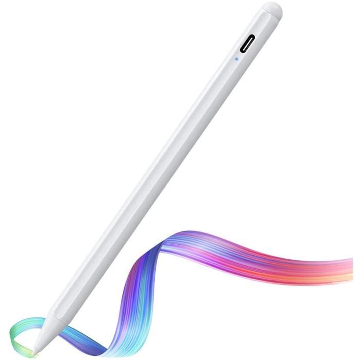 1er/2e MPIO Stylet Tactile 2ème génération pour Apple iPad 2020 2019 2018,avec rejet de la Paume,Se Fixe Magnétiquement à liPad Pro 11 ,Compatible avec iPad 6/7/Air 3/Mini 5,Blanc /Pro 12.9 3e/4e 