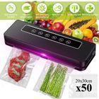 SOGIOL Machine Sous Vide - Emballeuse sous vide - 6 Modes-65 KPa 3000 R-Désinfection UV- LED Voyants-avec 50 Sacs-20 × 30 cm (Noir)