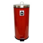 FRANDIS Poubelle 30L métal rouge