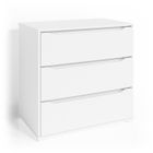 Vicco commode avec tiroirs Ruben, Blanc, 80 x 78 cm