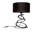 LIGHT HOME LH Light-Home Abajour Lampe de Chevet Chambre - Moderne Lampe De Table pour Chambre et Salon Lampe à Poser E27 - Noir et Noir