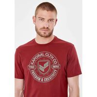 KAPORAL - T-shirt bordeaux homme 100% coton  RANDI