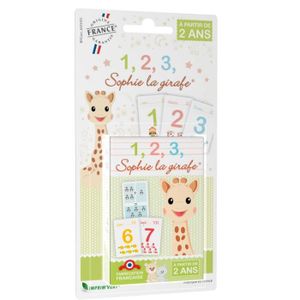 CARTES DE JEU Jeu de cartes 123 Sophie la Girafe - 5 jeux en 1 - Mixte - A partir de 2 ans