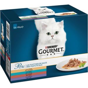 BOITES - PATÉES Nourriture pour chats Gourmet Perle Les Filettines