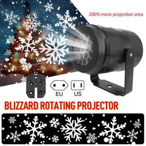 Projecteur Noel Exterieur LED Binoculaire Projecteur Snowfall Effet Flocon  de Neige IP65 Etanche Lampe Projection avec Teleco[O606] - Cdiscount Maison