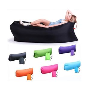 FainFun Pouf gonflable, canapé gonflable, canapé de plage gonflable, avec le paquet portable (violet profond, M