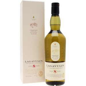 WHISKY BOURBON SCOTCH Lagavulin 8 ans – Avec coffret – Whisky 70cl 48°