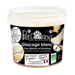 FRIANDISE Glaçage Blanc pour Biscuits - PetCooking - Mix - Certifié Ecocert - Agriculture Biologique
