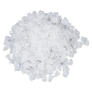 Fermoirs /à clip plastique 10 pcs Blanc 1,5 x 3 cm