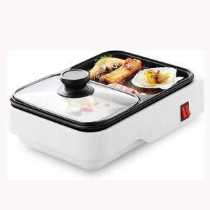 Rev/êtement Antiadh/ésif Gril /électrique de Table avec Contr/ôle de la Temp/érature Plaque de Barbecue Teppanyaki 1350 W