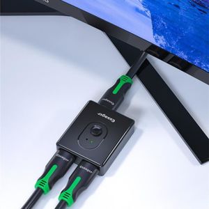 NEWCARE Répartiteur de câble HDMI 4K 1 entrée 2 sorties prend en charge  différentes tailles de périphériques de sortie pour double moniteurs miroir