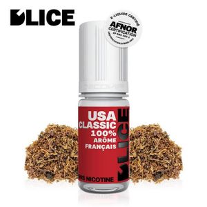 LIQUIDE Pack 10 E-liquides D'Lice USA Classic - 3mg