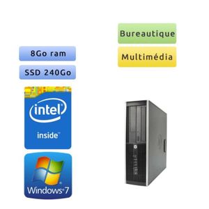 UNITÉ CENTRALE  Hp 8200 Elite SFF - Windows 7 - G630 8GB 240GB SSD