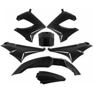 Carénage Arrière Derbi DRD Xtreme 2010 Blanc Brillant - Coque Monocoque P2R