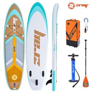 STAND UP PADDLE Stand Up Paddle gonflable ZRAY Grain 10'8 - Marron - Planche Stand-up - Drop Stitch - 150kg
