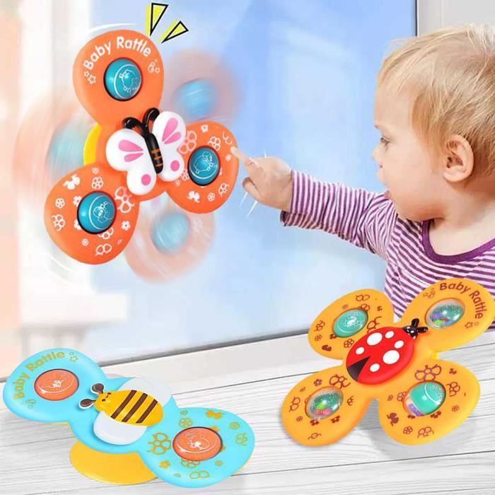 Baby Hand Spinners - Jouets rotatifs à Ventouse - Jouet d'éveil et