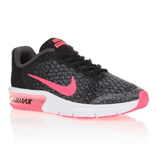 NIKE Baskets Air Max Sequent 2 - Enfant fille - Noir et rose Gris et rose -  Cdiscount Chaussures