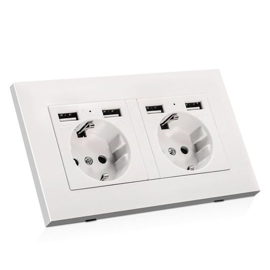 5 Prises British Telecom Twin Line – Montage Encastré – Neuves Sous Blister