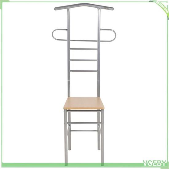 Valet De Nuit PEGANE Métal Noir - 45x26x101 Cm - Rangement Vêtements Pratique